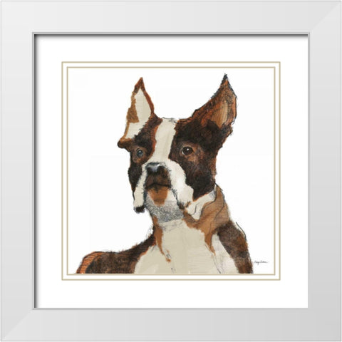 Ulysses Watercolor White Modern Wood Framed Art Print with Double Matting by Tillmon, Avery