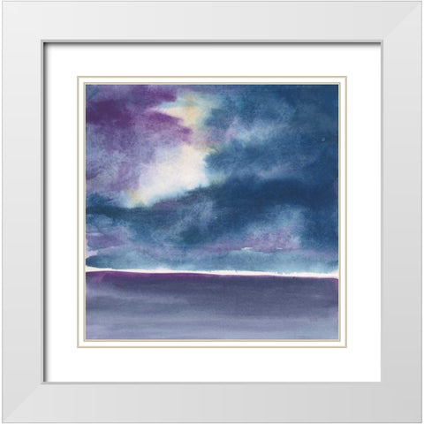 The Clouds II White Modern Wood Framed Art Print with Double Matting by Paschke, Chris