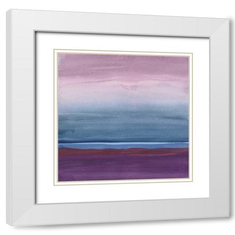 Grounded I White Modern Wood Framed Art Print with Double Matting by Paschke, Chris