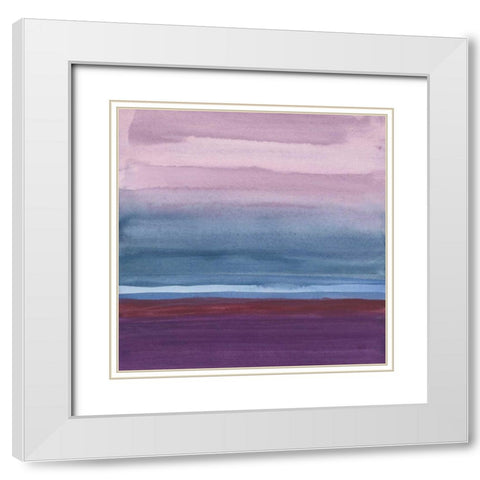 Grounded II White Modern Wood Framed Art Print with Double Matting by Paschke, Chris