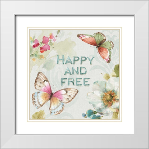 Colorful Breeze III White Modern Wood Framed Art Print with Double Matting by Audit, Lisa