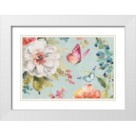 Colorful Breeze VI White Modern Wood Framed Art Print with Double Matting by Audit, Lisa