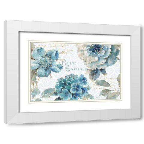 Indigold I White Modern Wood Framed Art Print with Double Matting by Audit, Lisa