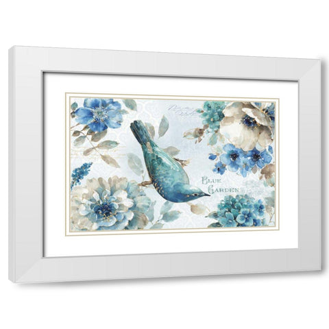 Indigold VIII White Modern Wood Framed Art Print with Double Matting by Audit, Lisa