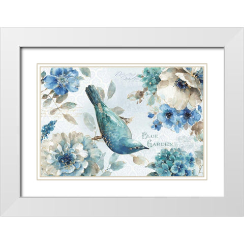 Indigold VIII White Modern Wood Framed Art Print with Double Matting by Audit, Lisa