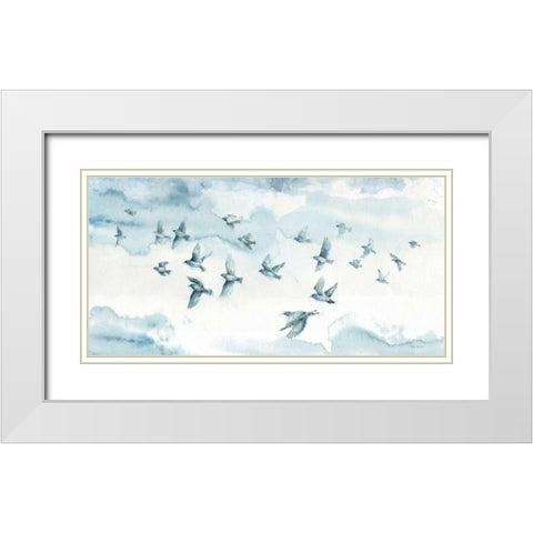 Indigold XIII White Modern Wood Framed Art Print with Double Matting by Audit, Lisa