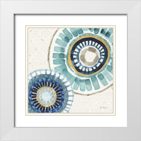 Indigold XV White Modern Wood Framed Art Print with Double Matting by Audit, Lisa