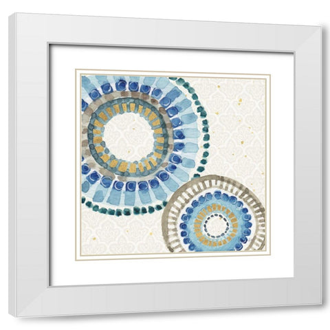 Indigold XVI White Modern Wood Framed Art Print with Double Matting by Audit, Lisa