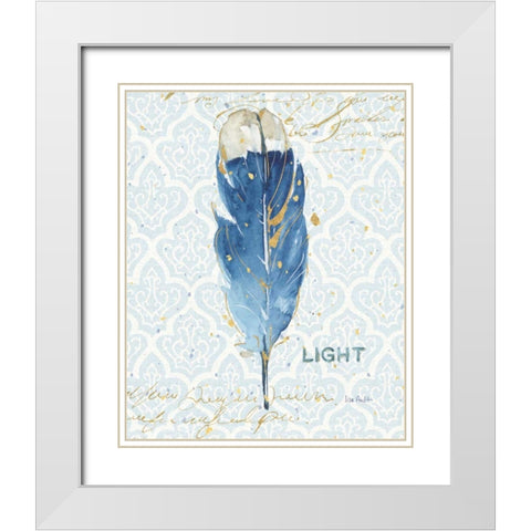 Indigold XVIII White Modern Wood Framed Art Print with Double Matting by Audit, Lisa