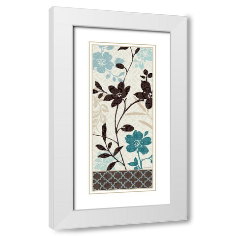 Botanical Touch I White Modern Wood Framed Art Print with Double Matting by Audit, Lisa