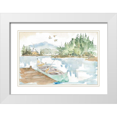 Lakehouse I White Modern Wood Framed Art Print with Double Matting by Tavoletti, Anne