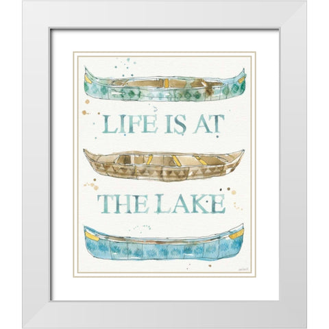 Lakehouse IV White Modern Wood Framed Art Print with Double Matting by Tavoletti, Anne