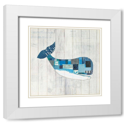 Wind and Waves II Nautical White Modern Wood Framed Art Print with Double Matting by Prahl, Courtney