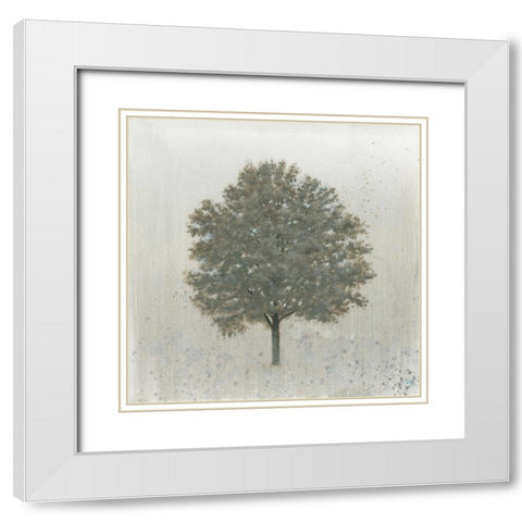 Neutrality White Modern Wood Framed Art Print with Double Matting by Wiens, James