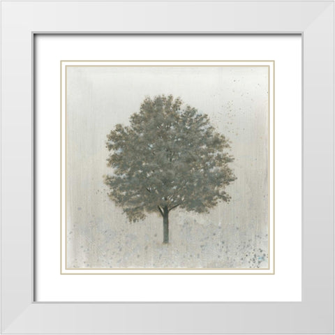 Neutrality White Modern Wood Framed Art Print with Double Matting by Wiens, James