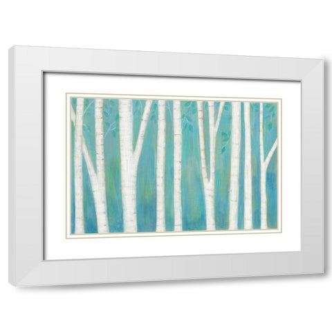 Spring Woods White Modern Wood Framed Art Print with Double Matting by Averinos, Melissa