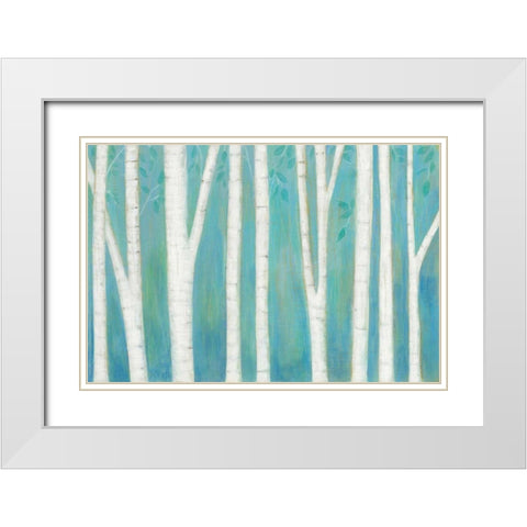 Spring Woods White Modern Wood Framed Art Print with Double Matting by Averinos, Melissa