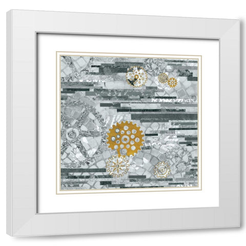 EU Timetable II BW White Modern Wood Framed Art Print with Double Matting by Ferguson, Kathy