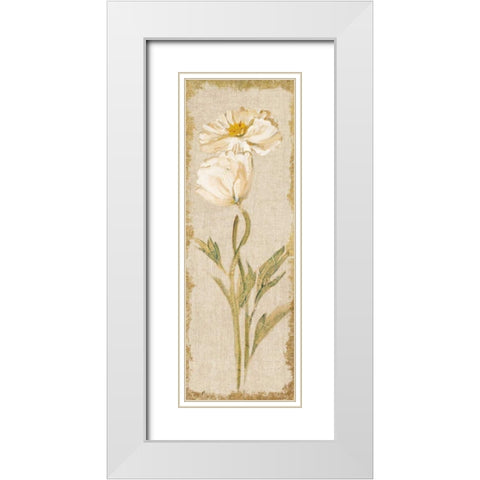Cosmo Panel on White Vintage White Modern Wood Framed Art Print with Double Matting by Blum, Cheri