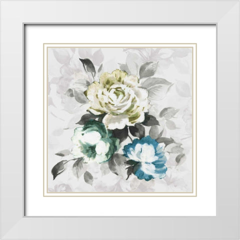 Bloom Where You Are Planted Spring No Words White Modern Wood Framed Art Print with Double Matting by Wild Apple Portfolio