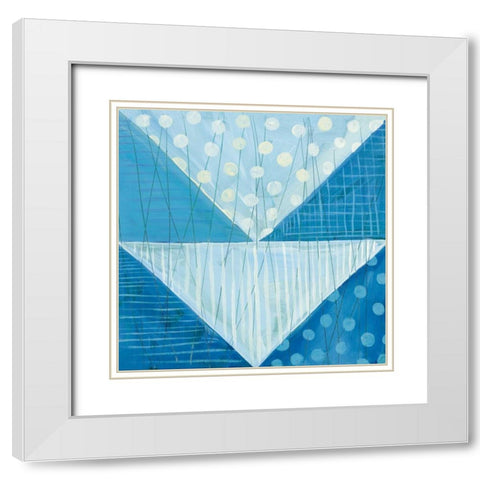 Modern Americana IX Blue White Modern Wood Framed Art Print with Double Matting by Averinos, Melissa