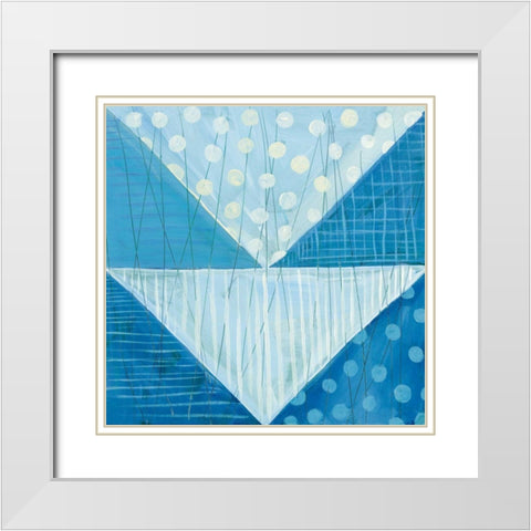 Modern Americana IX Blue White Modern Wood Framed Art Print with Double Matting by Averinos, Melissa