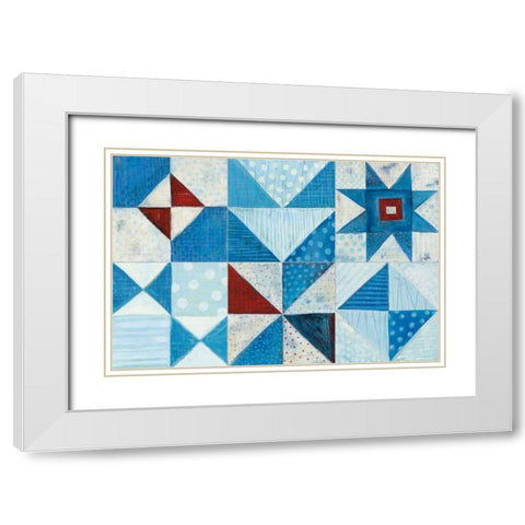 Modern Americana X White Modern Wood Framed Art Print with Double Matting by Averinos, Melissa
