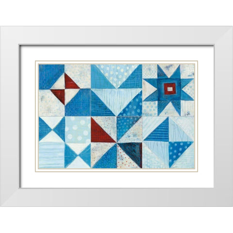 Modern Americana X White Modern Wood Framed Art Print with Double Matting by Averinos, Melissa