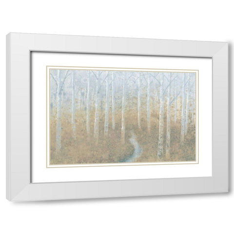 Silver Waters Crop White Modern Wood Framed Art Print with Double Matting by Wiens, James