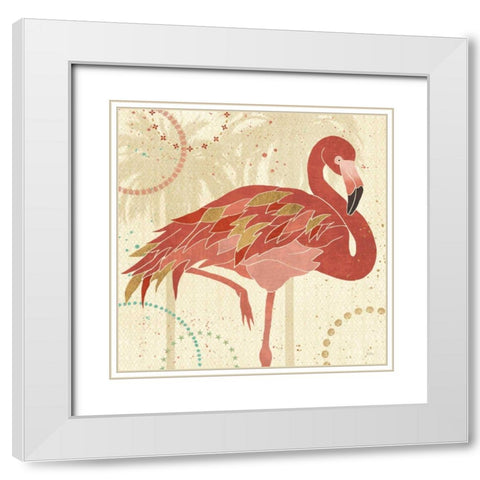 Gulf Stream I White Modern Wood Framed Art Print with Double Matting by Charron, Veronique