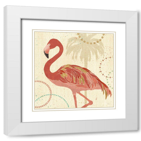 Gulf Stream II White Modern Wood Framed Art Print with Double Matting by Charron, Veronique