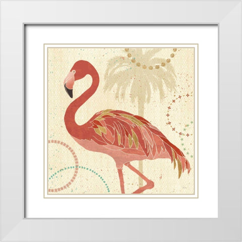 Gulf Stream II White Modern Wood Framed Art Print with Double Matting by Charron, Veronique