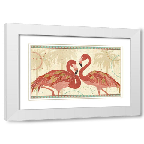 Gulf Stream V White Modern Wood Framed Art Print with Double Matting by Charron, Veronique