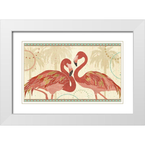 Gulf Stream V White Modern Wood Framed Art Print with Double Matting by Charron, Veronique