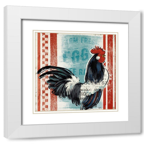 Morning News I White Modern Wood Framed Art Print with Double Matting by Penner, Janelle