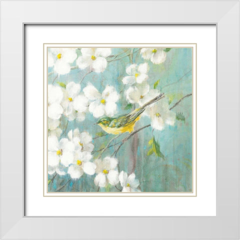 Spring Dream VI White Modern Wood Framed Art Print with Double Matting by Nai, Danhui