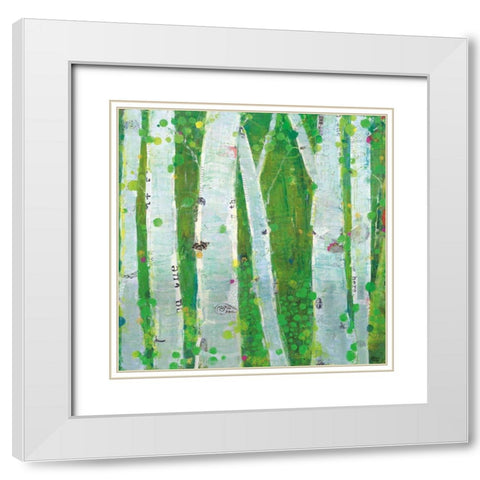 This Wild Playground White Modern Wood Framed Art Print with Double Matting by Day, Kellie