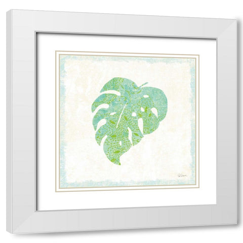 Flamingo Tropicale VIII White Modern Wood Framed Art Print with Double Matting by Schlabach, Sue