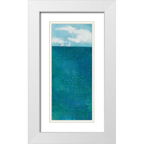 Out For a Sail White Modern Wood Framed Art Print with Double Matting by Averinos, Melissa