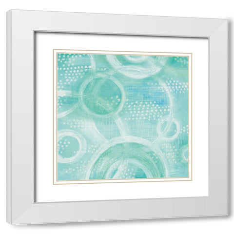 Going in Circles II White Modern Wood Framed Art Print with Double Matting by Averinos, Melissa