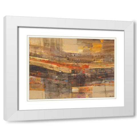 Natures Theater White Modern Wood Framed Art Print with Double Matting by Hristova, Albena