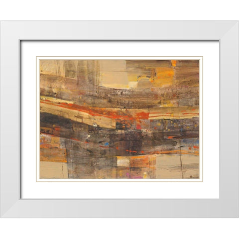 Natures Theater White Modern Wood Framed Art Print with Double Matting by Hristova, Albena