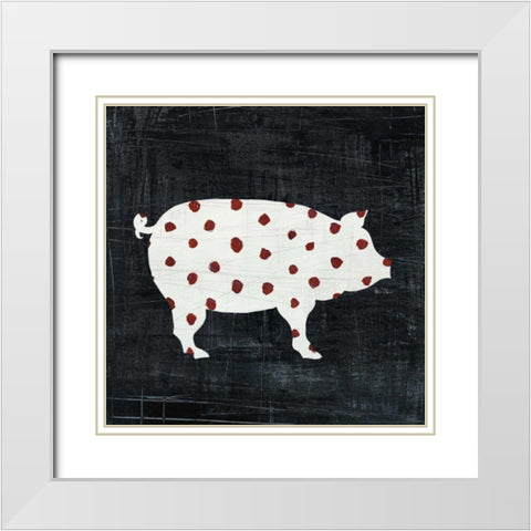 Modern Americana Farm I White Modern Wood Framed Art Print with Double Matting by Averinos, Melissa