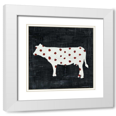 Modern Americana Farm IV White Modern Wood Framed Art Print with Double Matting by Averinos, Melissa