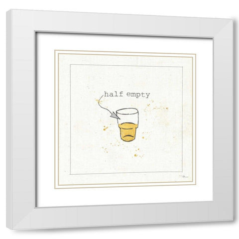 Opposites Cuties IX White Modern Wood Framed Art Print with Double Matting by Pela Studio