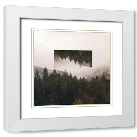 Reflected Landscape I White Modern Wood Framed Art Print with Double Matting by Marshall, Laura