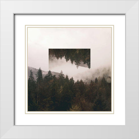 Reflected Landscape I White Modern Wood Framed Art Print with Double Matting by Marshall, Laura