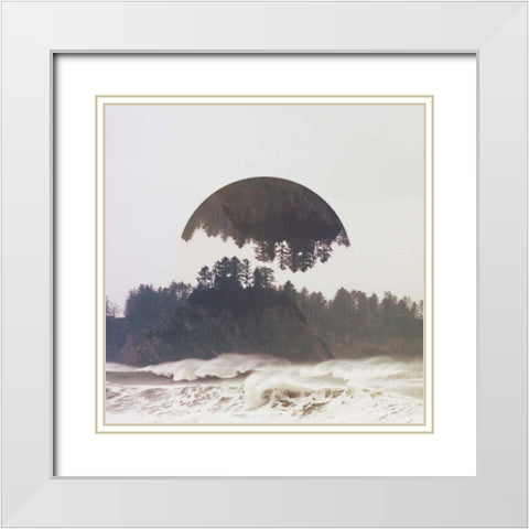 Reflected Landscape III White Modern Wood Framed Art Print with Double Matting by Marshall, Laura