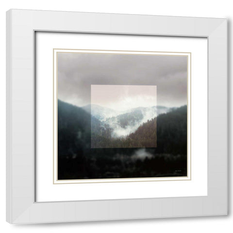 Framed Landscape I White Modern Wood Framed Art Print with Double Matting by Marshall, Laura