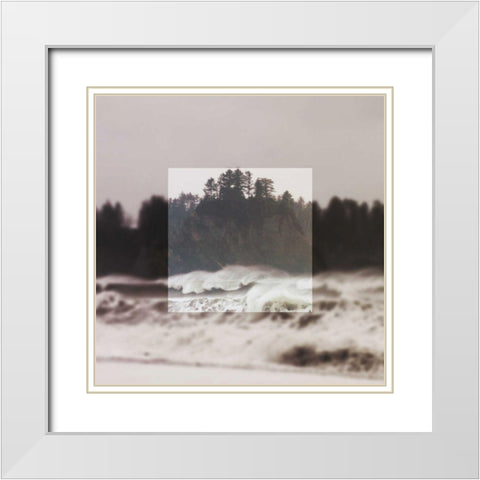 Framed Landscape III White Modern Wood Framed Art Print with Double Matting by Marshall, Laura